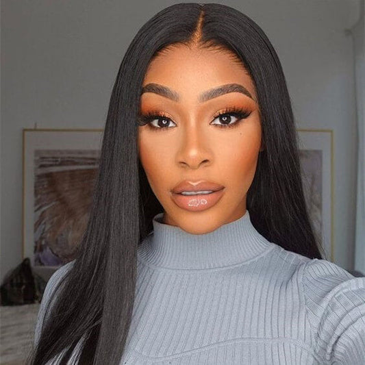 Human Hair 13x6 Lace Front Straight Wig