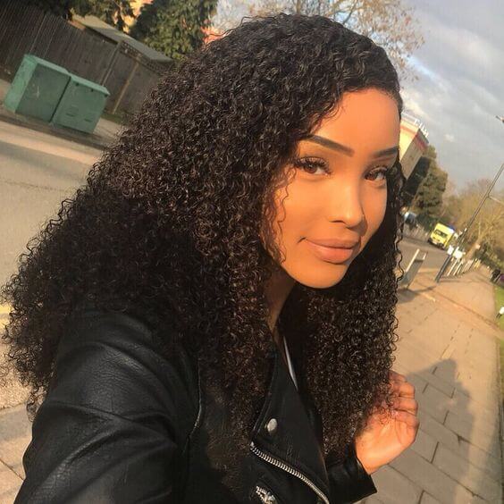 Human Hair 13x6 Lace Front Kinky Curly Wig