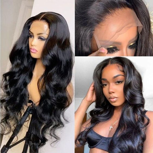 HD - Human Hair 5x5 Lace Closure Body Wave Wig