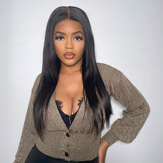 HD - Human Hair 13x4 Lace Front Straight Wig