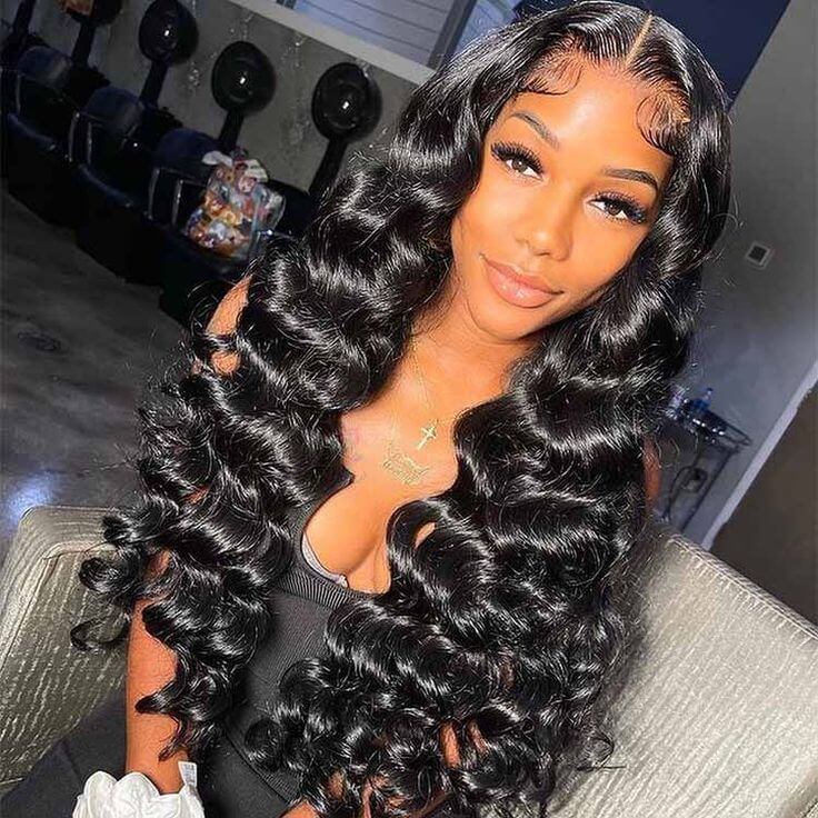 HD - Human Hair 4x4 Lace Closure Loose Wave Wig