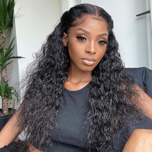 HD - Human Hair 4x4 Lace Closure Natural Wave Wig