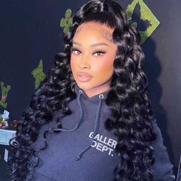 HD - Human Hair 4x4 Lace Closure Loose Wave Wig