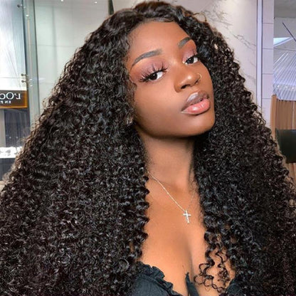 HD - Human Hair 13x4 Lace Front Kinky Curly Wig