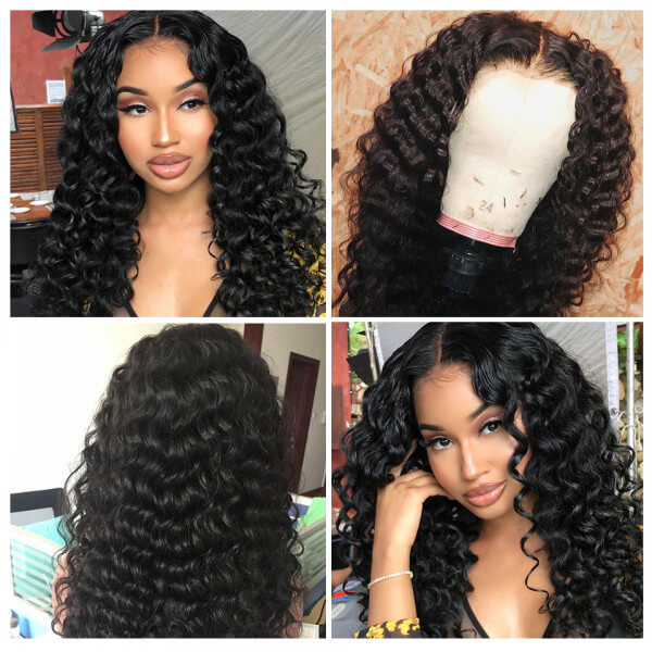 HD - Human Hair 5x5 Lace Closure Loose Deep Wig