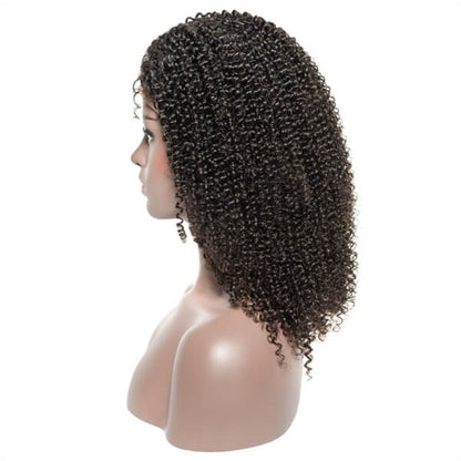 Human Hair 13x4 Lace Front Kinky Curly BOB Wig