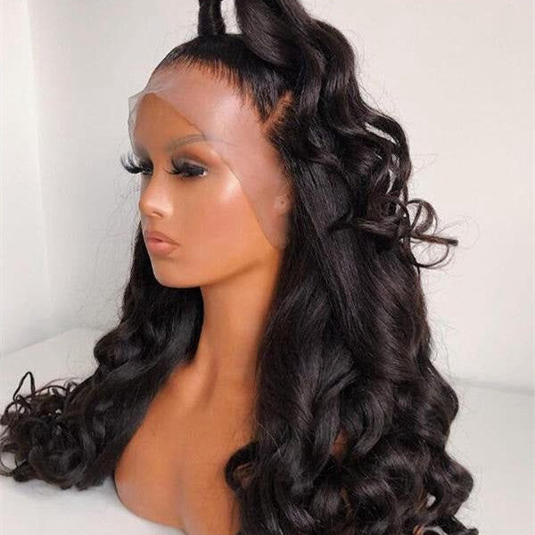 Human Hair 4x4 Lace Closure Loose Wave Wig