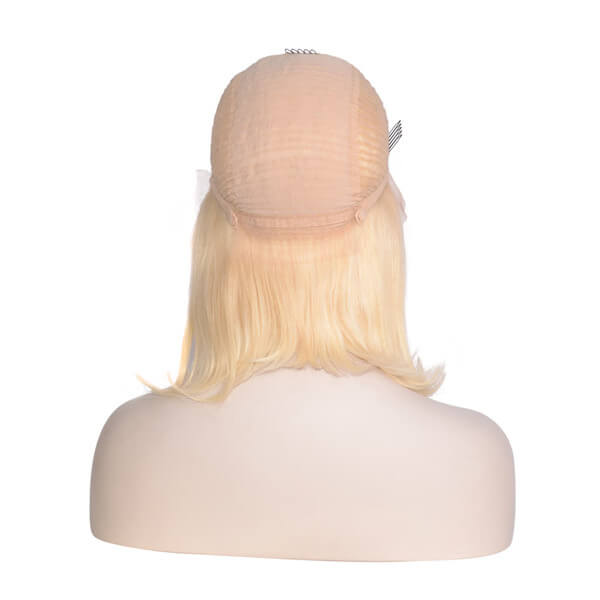 Human Hair 13x4 Lace Front 613 Blonde Straight BOB Wig