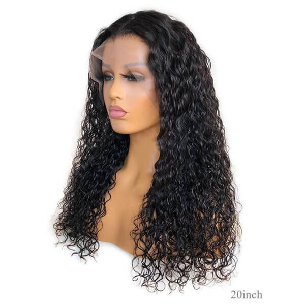 Human Hair 13x4 Full Lace Front Deep Curly Wig