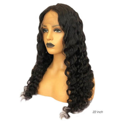 Human Hair 4x4 Lace Closure Deep Wave Wig