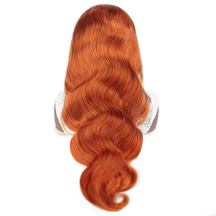 Human Hair 13x4 Lace Front Ginger #613 Blonde Wig - All textures are customizable