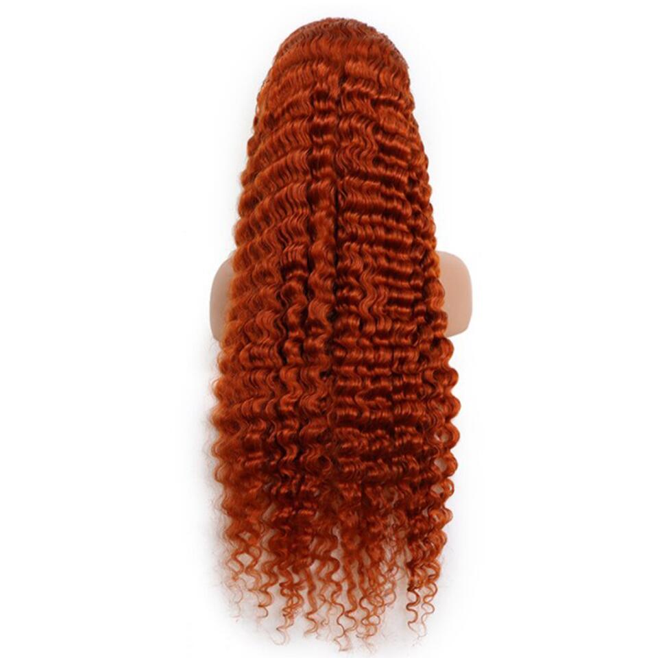 Human Hair 13x4 Lace Front Ginger 350 Wig - All textures are customizable