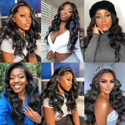 HD - Human Hair 5x5 Lace Closure Body Wave Wig