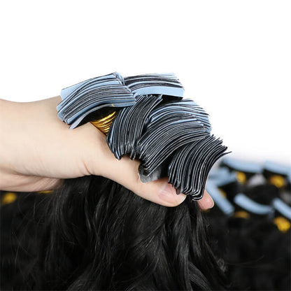 Water Wave Tape In Hair Extensions